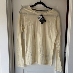Smartwool Long Sleeve Tee in Light Cream